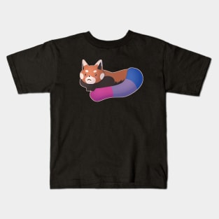 Bisexual Pride Red Panda Kids T-Shirt